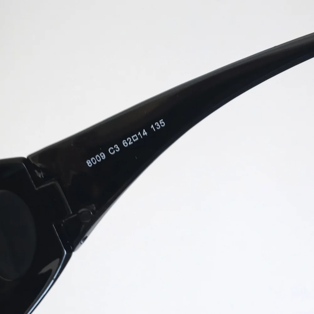 Yogo Vision Black Polarized Sunglasses w Case (Fits Over Your Own Eye Glasses)